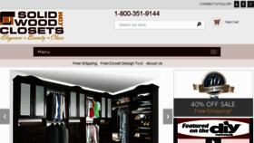 What Solidwoodclosets.com website looked like in 2017 (6 years ago)