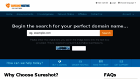 What Sureshothosting.net website looked like in 2017 (6 years ago)