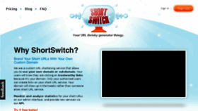 What Shortswitch.com website looked like in 2017 (8 years ago)