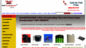 What Soundproofing.org website looked like in 2017 (6 years ago)