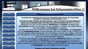 What Schornstein-ofen.de website looked like in 2017 (6 years ago)