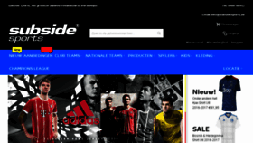 What Subsidesports.be website looked like in 2017 (6 years ago)