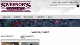 What Sweenorschocolates.com website looked like in 2017 (6 years ago)