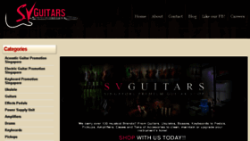 What Svguitars.com website looked like in 2017 (6 years ago)
