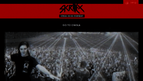 What Skrillexmerch.com website looked like in 2017 (6 years ago)