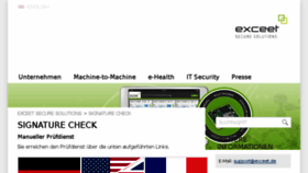 What Signature-check.de website looked like in 2017 (6 years ago)