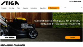 What Stiga.se website looked like in 2017 (6 years ago)
