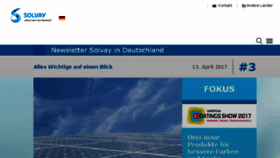 What Solvay.de website looked like in 2017 (6 years ago)