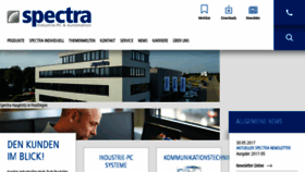 What Spectra.de website looked like in 2017 (6 years ago)