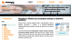 What Shopsync.cz website looked like in 2017 (6 years ago)