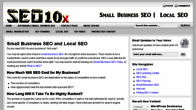 What Seo10x.com website looked like in 2017 (6 years ago)