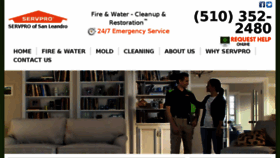 What Servprosanleandro.com website looked like in 2017 (6 years ago)