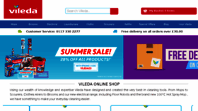 What Shop.vileda.co.uk website looked like in 2017 (7 years ago)