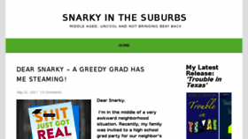 What Snarkyinthesuburbs.com website looked like in 2017 (6 years ago)