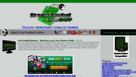 What Stream-football.net website looked like in 2017 (6 years ago)