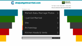 What Shejustgotmarried.com website looked like in 2017 (7 years ago)