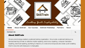 What Skilltrain.in website looked like in 2017 (6 years ago)