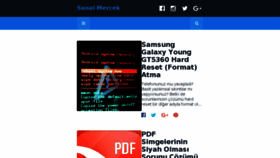 What Sanalmercek.com website looked like in 2017 (6 years ago)