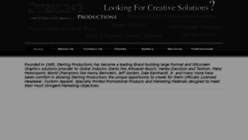 What Sterlingproductionsinc.com website looked like in 2017 (6 years ago)