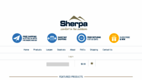 What Sherpa.com.au website looked like in 2017 (6 years ago)