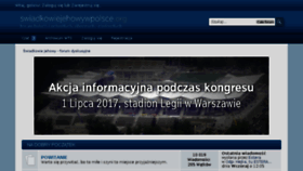 What Swiadkowiejehowywpolsce.org website looked like in 2017 (6 years ago)