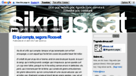 What Siknus.cat website looked like in 2017 (7 years ago)