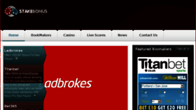 What Stakebonus.com website looked like in 2017 (8 years ago)