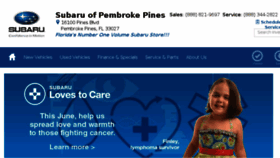What Subaruofpembrokepines.com website looked like in 2017 (6 years ago)