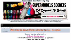 What Supermodels-secrets.com website looked like in 2017 (6 years ago)