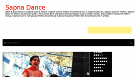 What Sapnadance.com website looked like in 2017 (6 years ago)