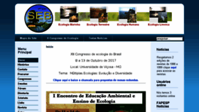 What Seb-ecologia.org.br website looked like in 2017 (6 years ago)