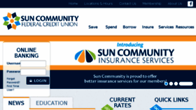What Suncommunityfcu.org website looked like in 2017 (6 years ago)