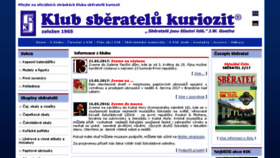 What Sberatel-ksk.cz website looked like in 2017 (6 years ago)
