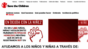 What Savethechildren.org.co website looked like in 2017 (6 years ago)