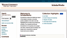 What Scholarworks.waldenu.edu website looked like in 2017 (6 years ago)