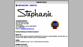 What Stephanieimports.com website looked like in 2017 (6 years ago)