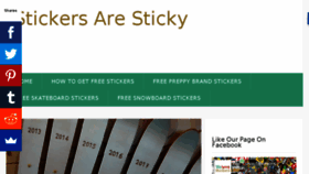 What Stickersaresticky.com website looked like in 2017 (6 years ago)