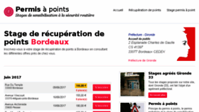 What Stage-recuperation-points-bordeaux.com website looked like in 2017 (6 years ago)