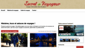 What Secretdevoyageur.com website looked like in 2017 (6 years ago)