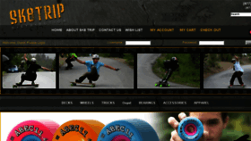 What Sk8trip.com website looked like in 2017 (6 years ago)