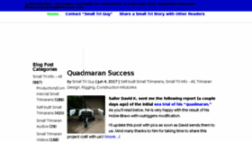 What Smalltrimarans.com website looked like in 2017 (6 years ago)