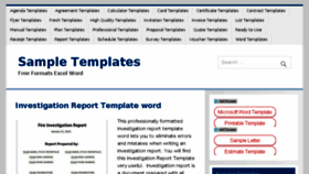 What Samplestemplates.org website looked like in 2017 (6 years ago)