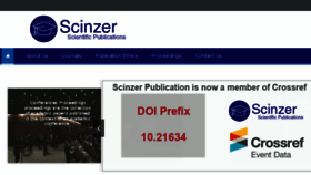 What Scinzer.com website looked like in 2017 (6 years ago)
