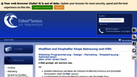 What Shopbetreuung.com website looked like in 2017 (6 years ago)