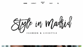 What Styleinmadrid.com website looked like in 2017 (6 years ago)