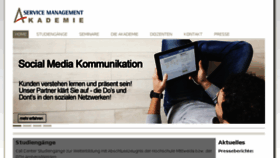 What Service-management-akademie.de website looked like in 2017 (8 years ago)