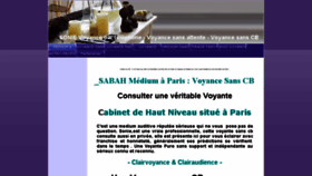 What Sabah-voyance.fr website looked like in 2017 (6 years ago)