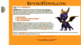 What Spyrohints.com website looked like in 2017 (6 years ago)