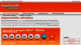 What Superenalottoestrazioni.net website looked like in 2017 (6 years ago)