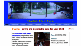 What Starfishchildrenscenter.com website looked like in 2017 (6 years ago)